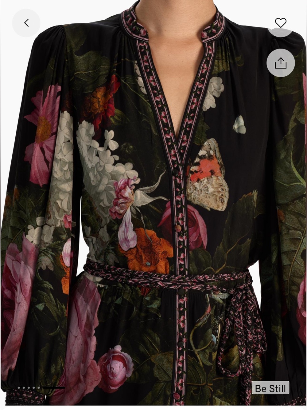 Alice + Olivia Antonette Floral Blouson Minidress - Picture 6 of 6